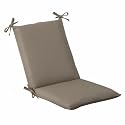 Pillow Perfect Outdoor Beige Solid Chair Cushion, Squared