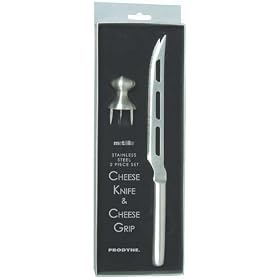 Click here to buy Prodyne Stainless Steel Cheese Knife and Grip Set (GK-2) by Prodyne.