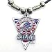 Buffalo Bills Leather Necklace w/Beads & Pewter Pendant - NFL Football Fan Shop Sports Team Merchandise