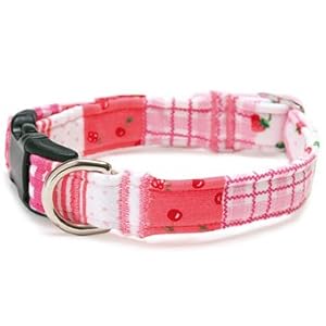 【クリックで詳細表示】犬用首輪 ラブリーストロベリーカラー XS 犬と生活