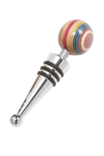 Norpro Colored Wood Round Bottle Stopper