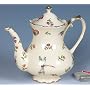 Butterfly And Dragonfly Porcelain Teapot With Gold Trim Beautiful Dining And Kitchen Decor