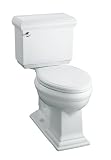 KOHLER K-11461-0 Memoirs Comfort Height The Complete Solution Elongated Toilet, White