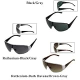 Gucci 1851 Shield Sunglasses: Ruthenium-Drk Hvna/Brown-Gray