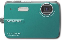 Olympus Stylus 550WP - Digital camera - compact - 10.0 Mpix - optical zoom: 3 x - supported memory: xD, microSD - teal