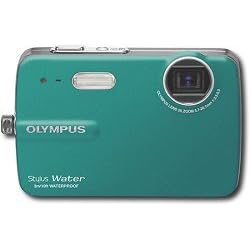 Olympus Stylus 550WP - Digital camera - compact - 10.0 Mpix - optical zoom: 3 x - supported memory: xD, microSD - teal