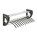 36 Wood Wall Coat Rack, Black