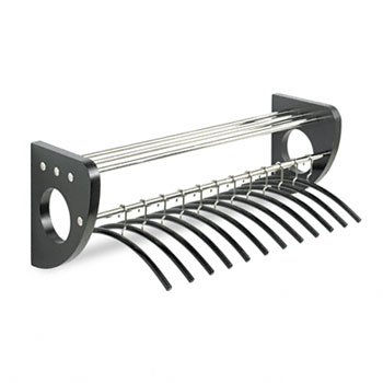 Safco® ModeTM Wood Wall Coat Rack with Hangers RACK - 36