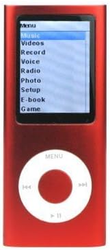 8GB Slim 1.8" 4th LCD MP3 MP4 Player FM Radio Video Player RED