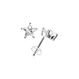 Sterling Silver 7mm Star CZ Cubic Zirconia Post Earring - Shine Bright