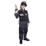 Deluxe Childrens S.W.A.T. Police Officer Costume Set - Small