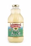 Lakewood Organic Pure Aloe Juice - Package Contains SIX 32oz Bottles