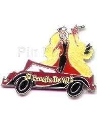 From Amazon.com. Click for details:
 Disney Magical Musical Moments Pin Cruella De Vil and Her Maroon Car Disney Magical Musical Moments Pin Cruella De Vil and Her Maroon Car