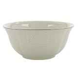 Lenox Courtyard Platinum Ivory China Fruit Bowl