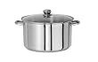 Innova Classicor Stainless-Steel 8-Quart Stockpot with Tempered Glass Lid