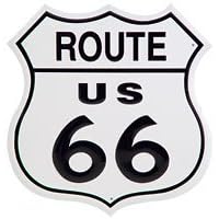 Route 66 Shield Highway Sign