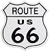 Route 66 Shield Highway Sign Metal-Tin Signs