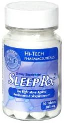 Hi-Tech Pharmaceuticals Sleep-Rx Sleeplessness and Restlessness, 30-count Bottle