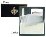 New Orleans Saints Embroidered Leather Checkbook Cover