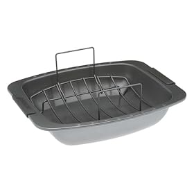 Anolon Sure Grip Bakeware 14 by 16 1 2 -Inch Roasting Pan with Rack by Anolon