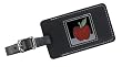 Red Apple Leather Luggage Tag