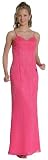 Handbeaded Spaghetti Strapped Evening Dress. (lm-c2279)Hand beaded dress, sleeveless,spaghetti straps. Two Only in Color:Fuchsia. Size: 10, 16