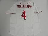 Brandon Phillips Signed #4 Cincinnati Reds Jersey Licensed Rare - Autographed MLB Jerseys