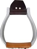 Martin Saddlery Engraved Aluminum Flat Bottom Western Stirrup