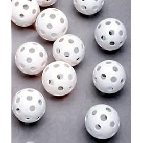 Buy Cosom Bag of 50 White Plastic Whiffle Ball Golf Balls