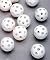 Cosom Bag of 50 White Plastic Whiffle Ball Golf Balls