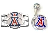Arizona Wildcats Belly Ring/Shoe Thingz Charm Package