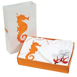 Tropical Fashion Set in Orange Horse by Elegant Baby