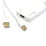 Mini DisplayPort + USB AUDIO to HDMI (v1.3b) adapter cable by Neet® - ( for Unibody MacBook - Pro - Air - iMac etc. )