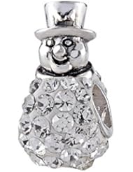 SilveRado (tm) BM032 Bling-Snow Man White