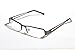 Premium Khan Metal Rectangular Reading Glasses Unisex Semi Rimless