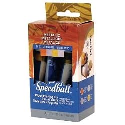 Speedball Block Printing Metallic Set