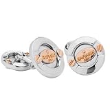 18kt White and Pink Gold Cufflinks