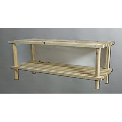 Schuhregal, Holz natur, zwei Ebenen