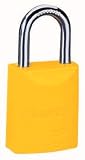 Master Lock 6835YLW Safety Series Padlock, Aluminum Body, 2-Inch, Yellow
