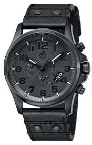 Luminox #1880.BO Men's Black IP 47mm Field Chrono Alarm - 1800 Blackout Series Watch