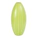 EXP Handmade Terracotta Lime Green Vase with Beige Stripes