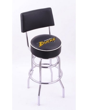 Anaheim Ducks Double-Ring Swivel Bar Stool w/ Back