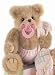 Pinky Bearington Baby Girl Dressed Teddy Bear Plush Mother's Day Stuffed Animal with Pacifier Baby Shower Gift