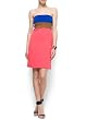 Mango Women's Strapless Color-block Dress Mango Women's Strapless Color-block Dress