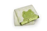 Carter's Everday Easy Printed Embroidered Boa Blanket, Frog Face