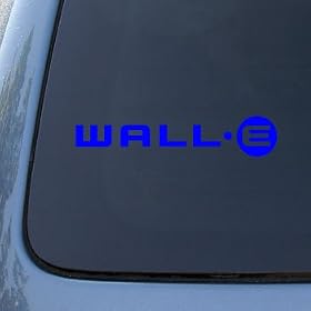 WALL-E LOGO - Disney - Vinyl Car Decal Sticker #1759 | Vinyl Color: Blue