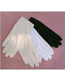 Double Woven Nylon Elastic Wrist Shortie Bridal Wedding Formal Prom Gloves