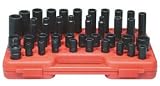 Sunex Tools (SUN2669) 40 Piece 1/2 Drive Standard and Deep Metric Impact Socket Set