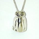 Fat Cat Bell Pendant With Chain