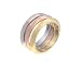 SilverBin Three-Tone Triple Rolo Ring Set